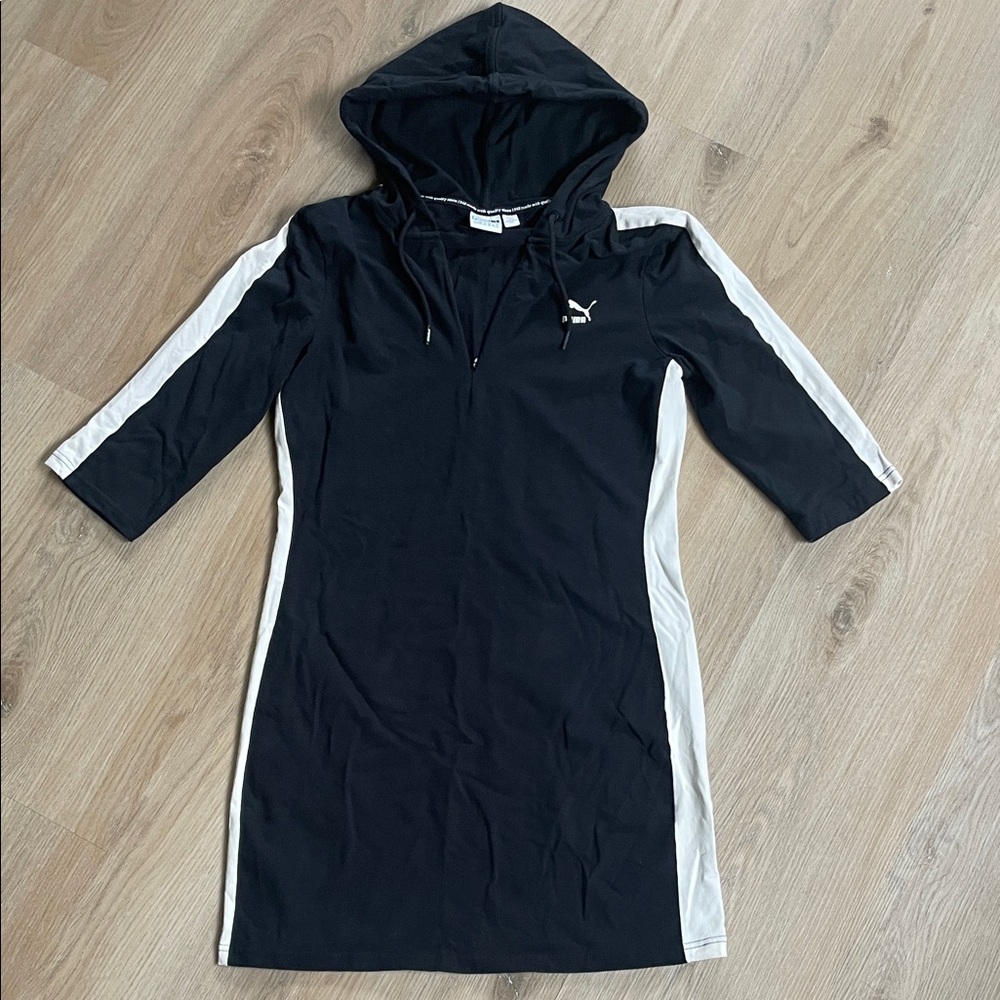 Puma Black and Gray Hooded Dress
